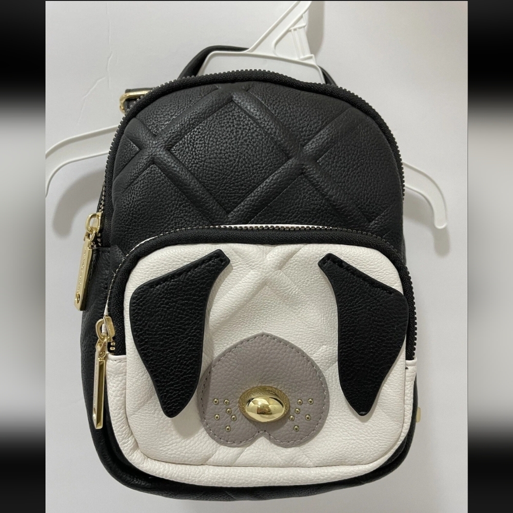 Betsey Johnson Mini Dog Face Backpack